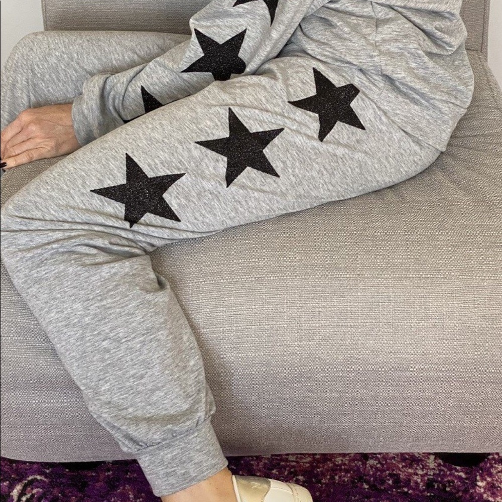 LAST PAIR! Wish Upon a Glitter Star lightweight pant - Picture 3 of 5